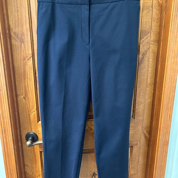 NWT Ann Taylor Navy Blue Dress Pants or Suit Pants in Stretch Cotton - Picture 3 of 7